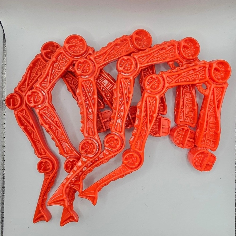 Set of 5 Red Mechanical Spider Legs Replacement Parts for Action Figures